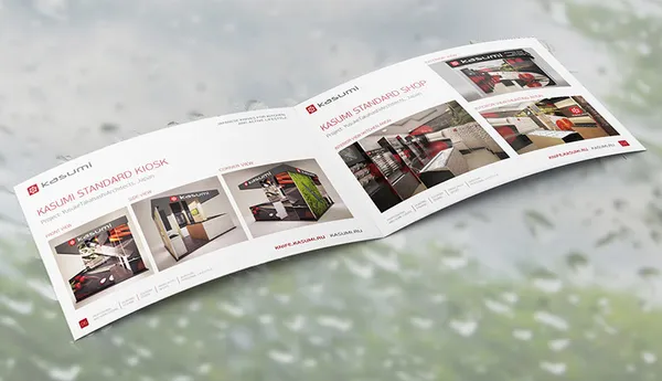 Разворот каталога-презентации для иностранных клиентов компании